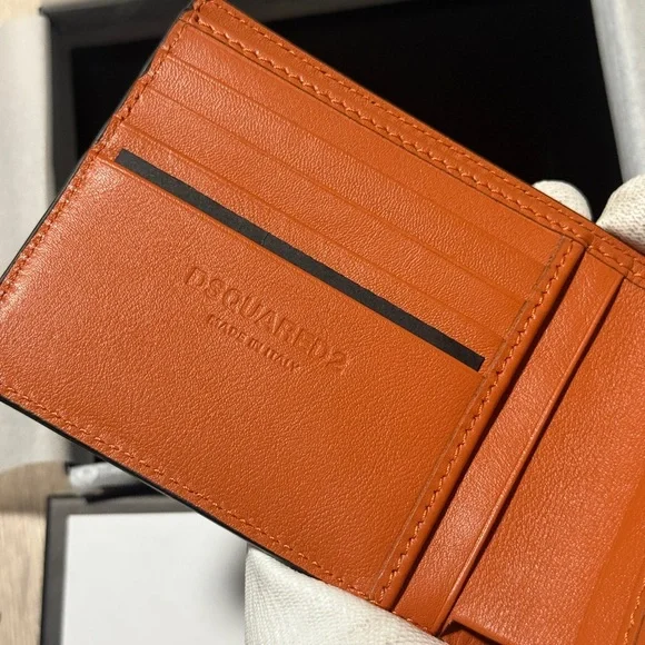 Dsquared2 Saffiano Leather Bifold Wallet